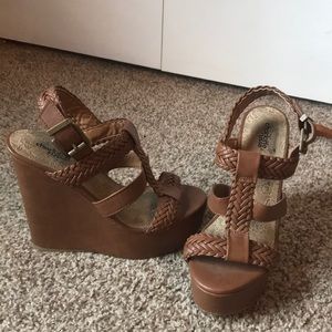 Charlotte Russe strappy wedges